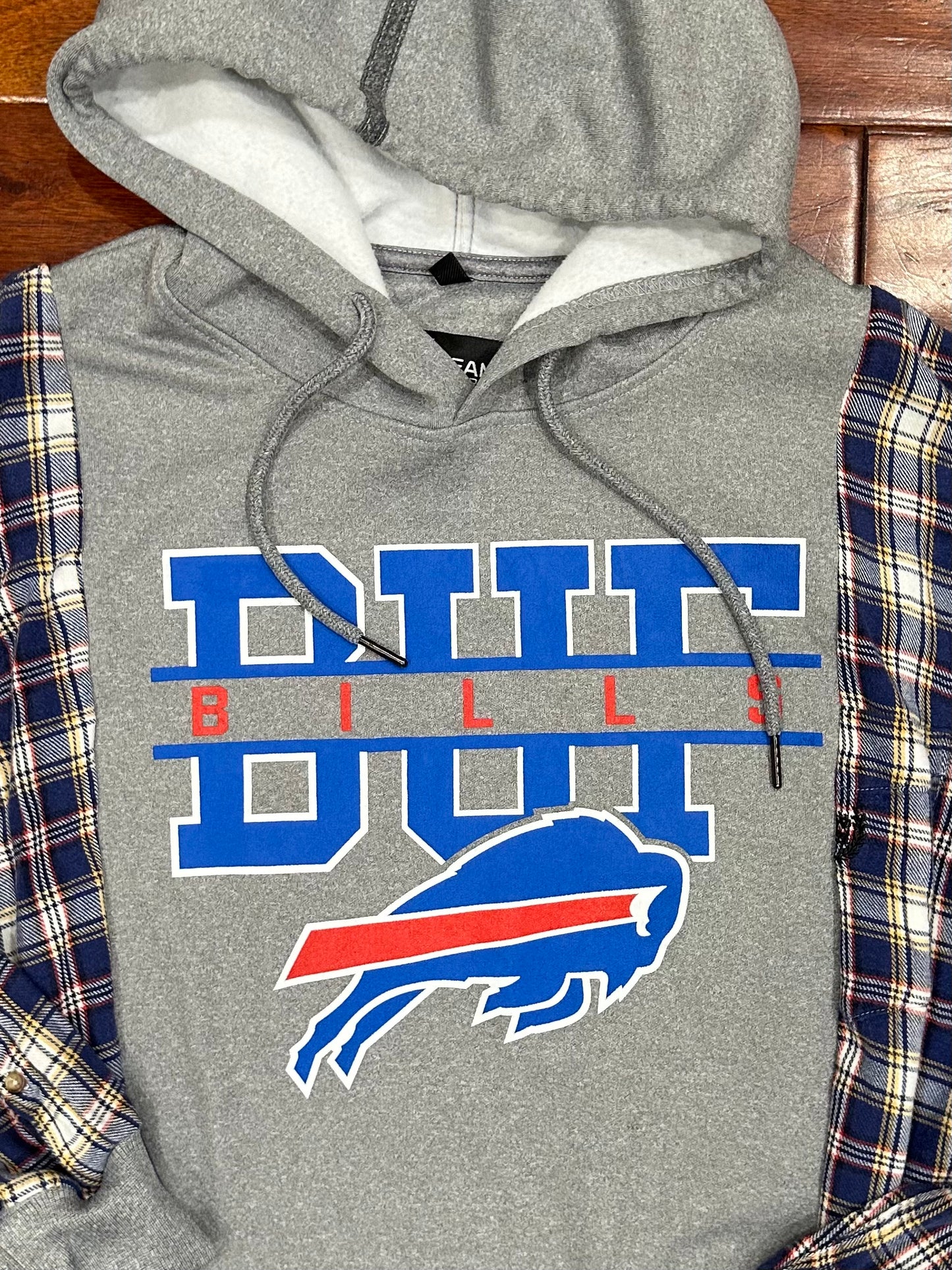 Buffalo Bills Flannel Sweatshirt - M to XL